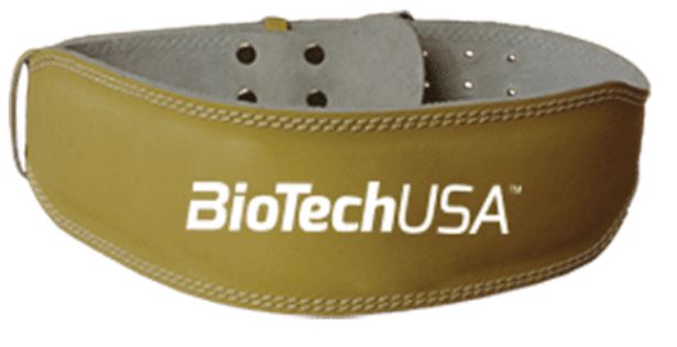 BioTech USA Trainingsgürtel "Austin 2" Leder, Natur