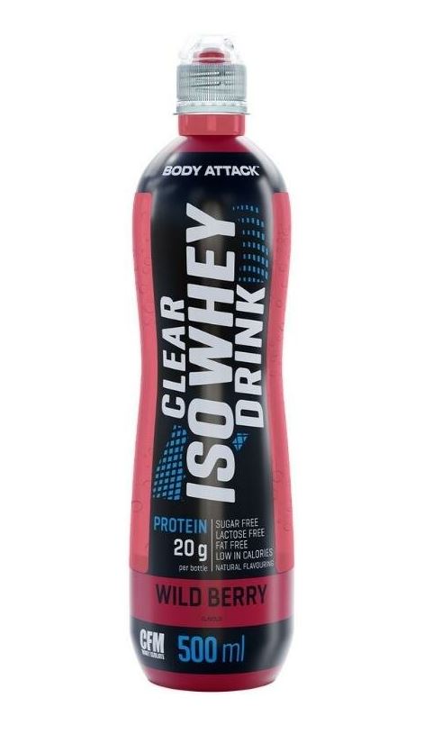 Body Attack Clear Iso Whey Drink, 500ml