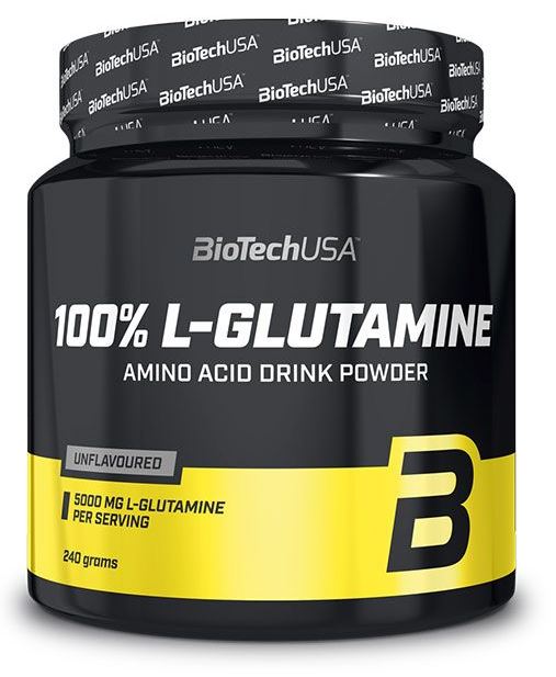 BioTech USA 100% L-Glutamine, 240g