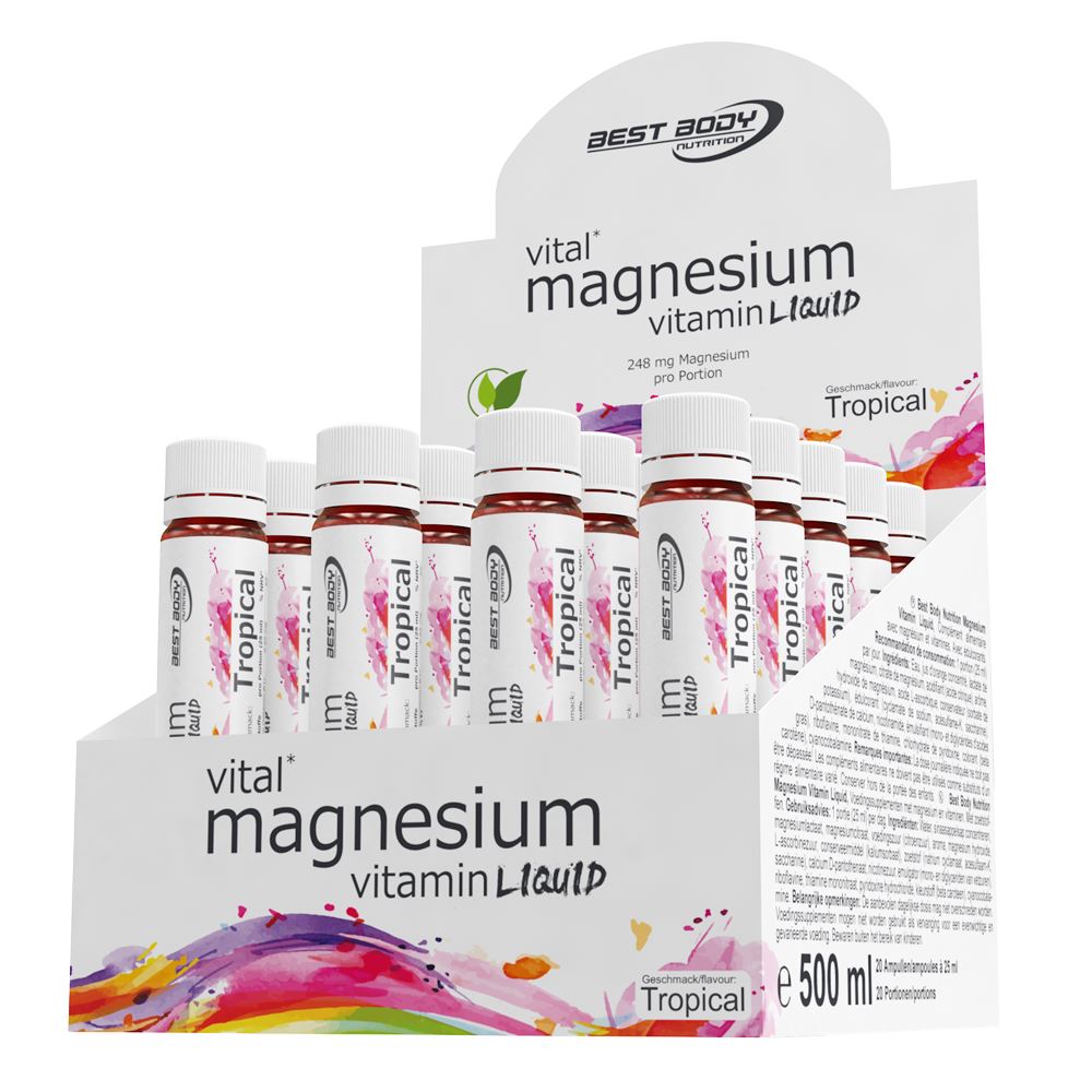 Best Body Nutrition Magnesium Vitamin Liquid, 20 Amp.