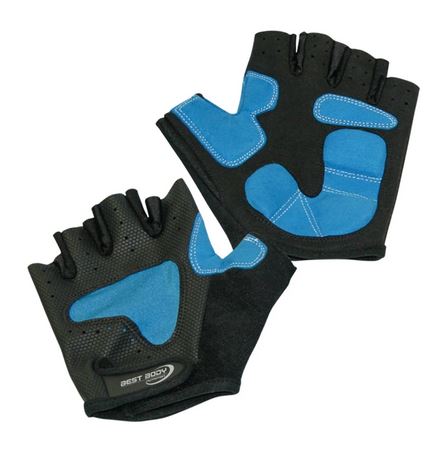 Best Body Nutrition Endurace Cycle Handschuhe, schwarz/blau